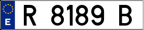 Trailer License Plate